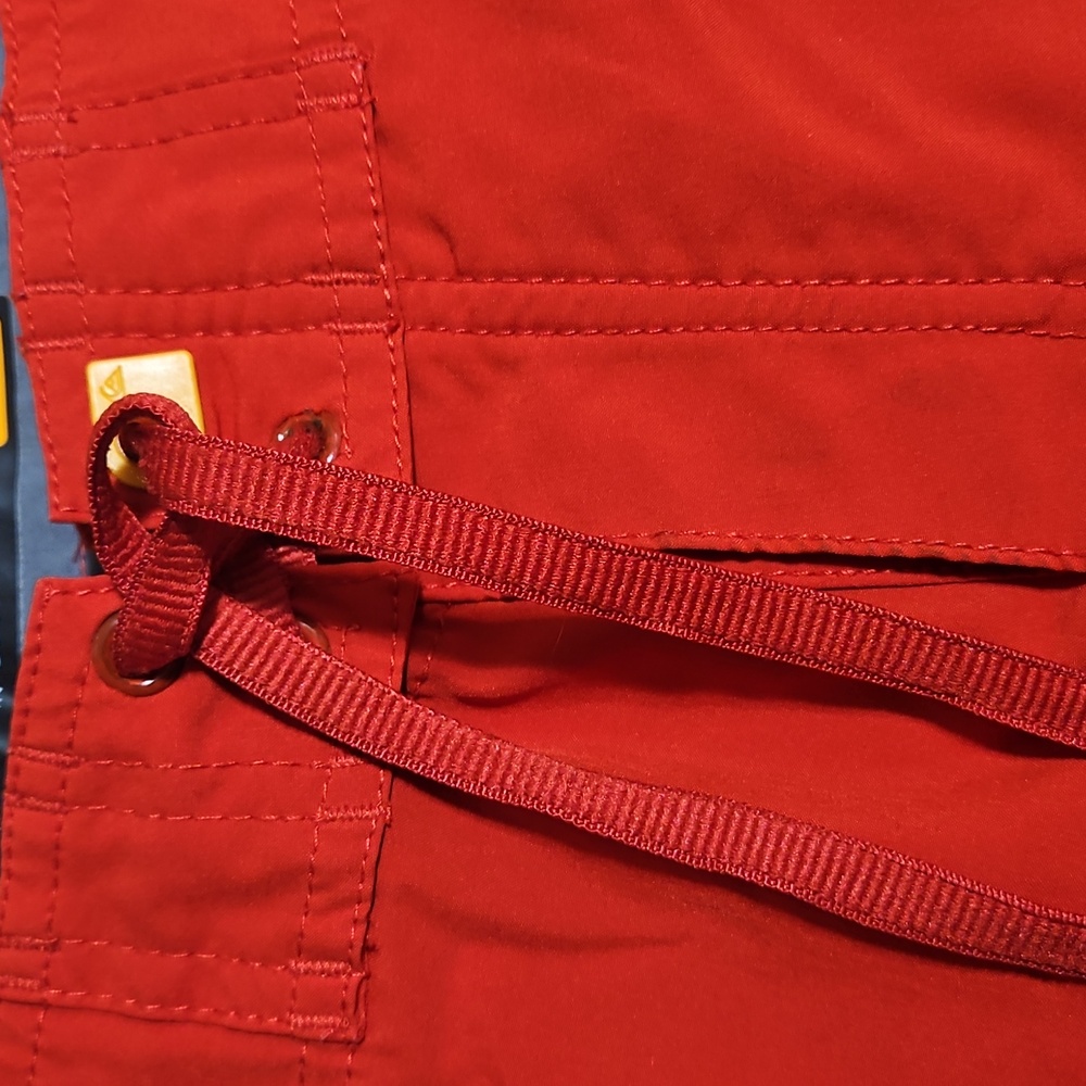 Quiksilver Waterman Red Gray Swim Summer Trunks  Men Size M Pre-Owned Eco Style - Picture 7 of 17